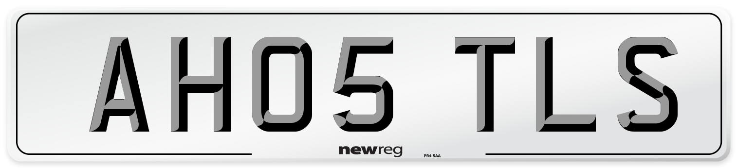 AH05 TLS Number Plate from New Reg